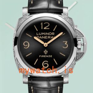 Panerai Luminor 44mm PAM00972 Men's Stainless Steel Leather Strap