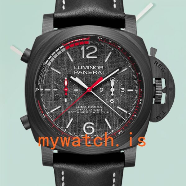 Panerai Luminor PAM01038 44mm Men's Stainless Steel Leather Strap