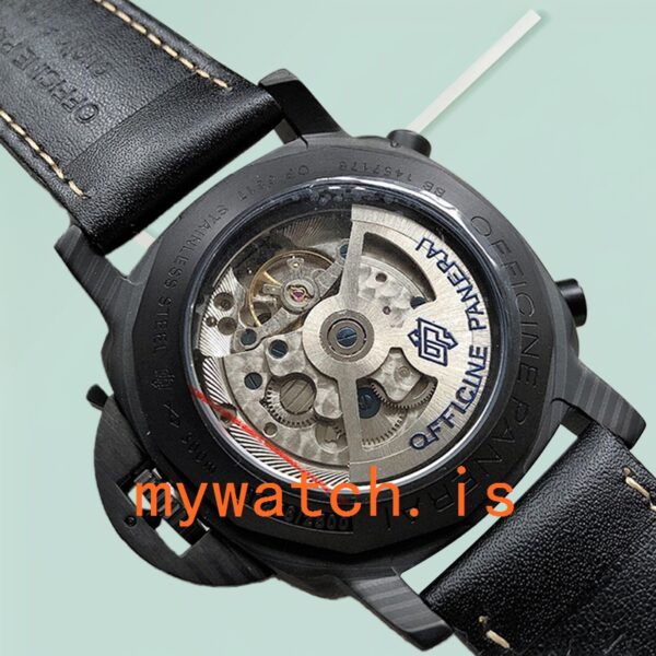 Panerai Luminor PAM01038 44mm Men's Stainless Steel Leather Strap - Image 3