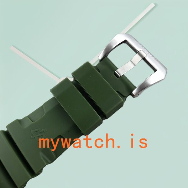 Panerai Submersible 47mm Men's PAM01055 Silver-tone Green Dial - Image 4