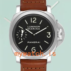 Panerai Luminor Marina Men's 44mm PAM00111 Silver-tone Black Dial