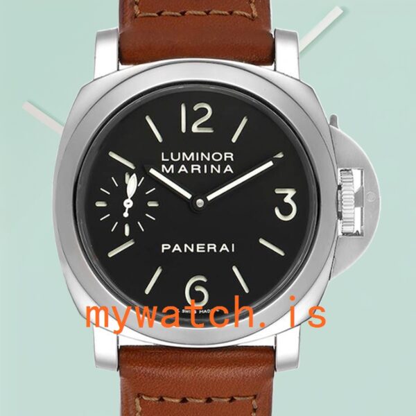Panerai Luminor Marina Men's 44mm PAM00111 Silver-tone Black Dial