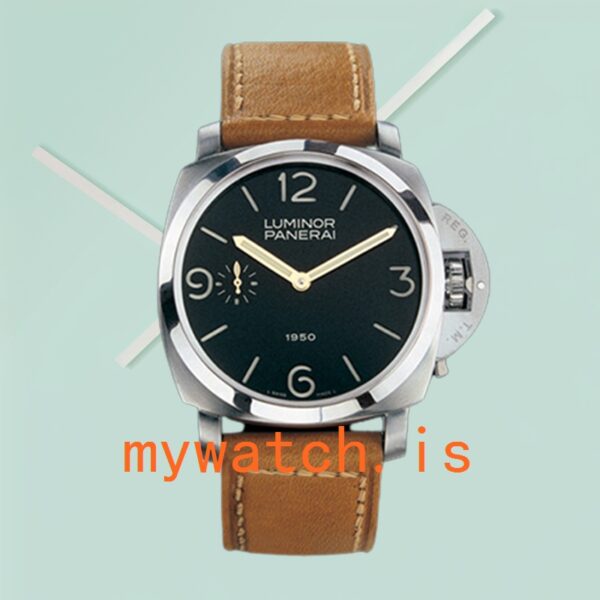 Panerai Luminor 1950 Men's 44mm PAM00127 Leather Strap - Image 2