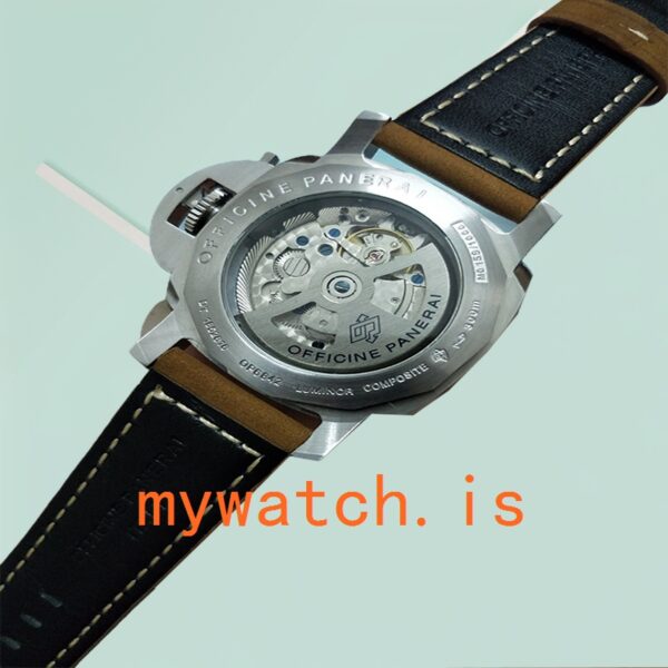 Panerai Luminor 1950 Men's 44mm PAM00127 Leather Strap - Image 4