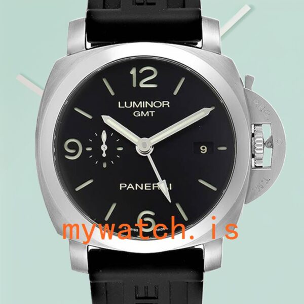 Panerai Luminor GMT Men's PAM00320 44mm Stainless Steel Silver-tone