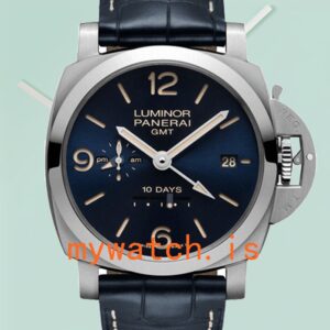 Panerai Luminor GMT PAM00986 44mm Men's Blue Dial Stainless Steel