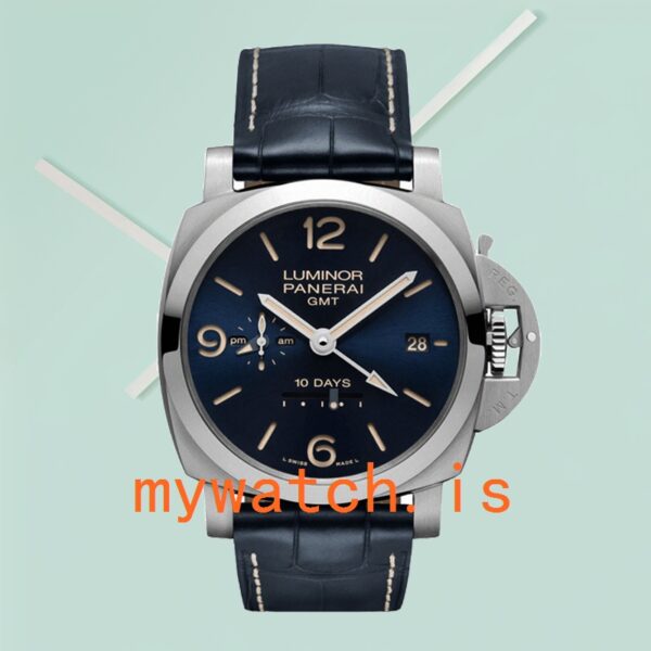 Panerai Luminor GMT PAM00986 44mm Men's Blue Dial Stainless Steel - Image 2
