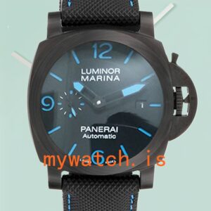 Panerai Luminor Marina 44mm PAM01661 Men's Black Dial Leather Strap