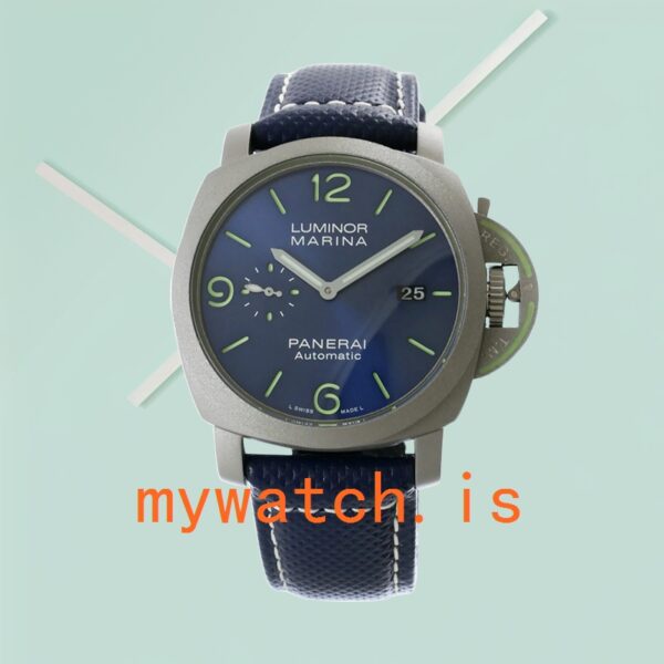 Panerai Luminor Marina PAM1117 44mm Men's Blue Dial - Image 2