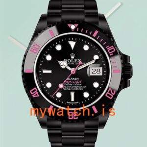 Rolex Submariner 40mm Men's PINKLADY Oyster Bracelet Automatic