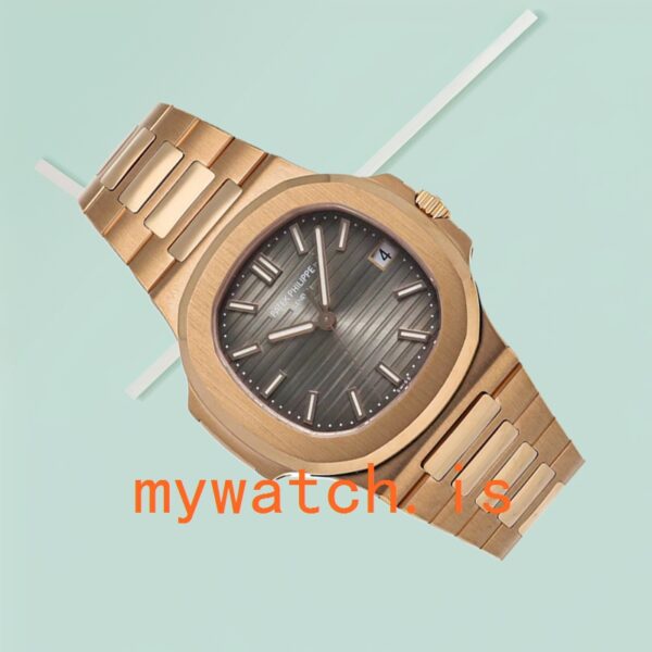 Patek Philippe Nautilus 5711R-001 Men's 40mm Stainless Steel Grey Dial - Image 3