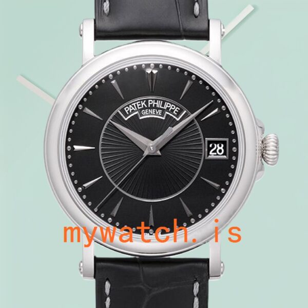 Patek Philippe Calatrava Men's 40mm 5153G-001 Black Dial Stainless Steel