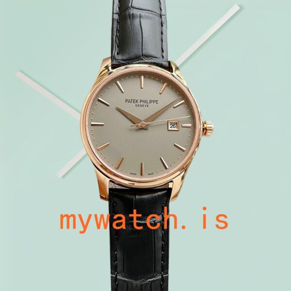 Patek Philippe Calatrava 40mm 5227J-001-2 Men's Leather Strap - Image 2