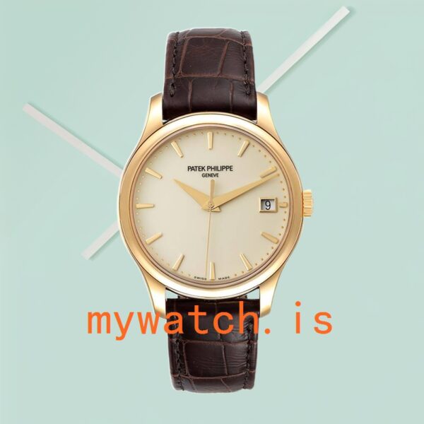 Patek Philippe Calatrava 40mm 5227J-001 Men's Automatic Leather Strap - Image 2