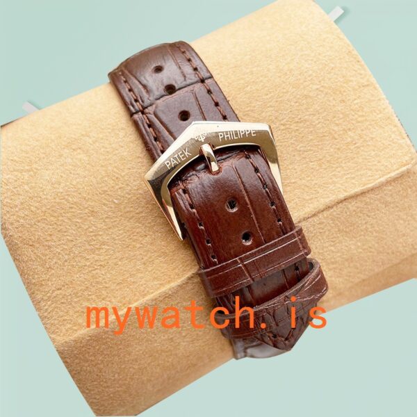 Patek Philippe Calatrava 40mm 5227J-001 Men's Automatic Leather Strap - Image 4