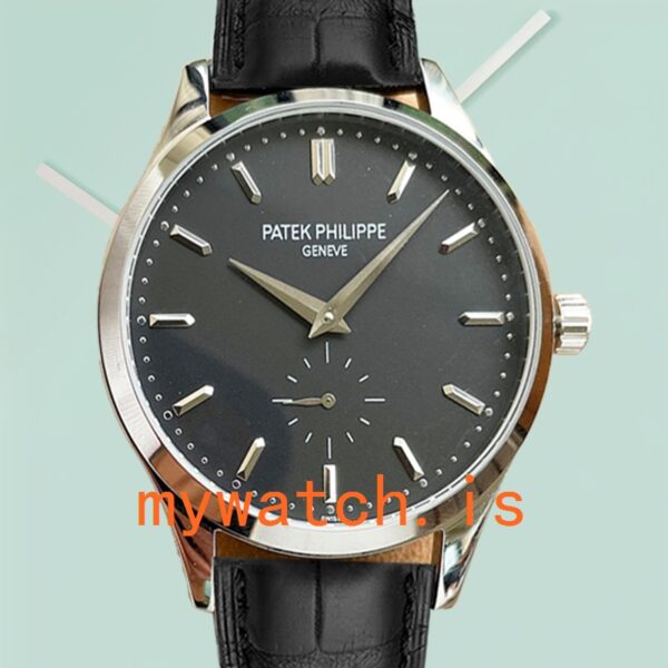 Patek Philippe Calatrava Men's CalatravaBKSL024 40mm Silver-tone Leather Strap
