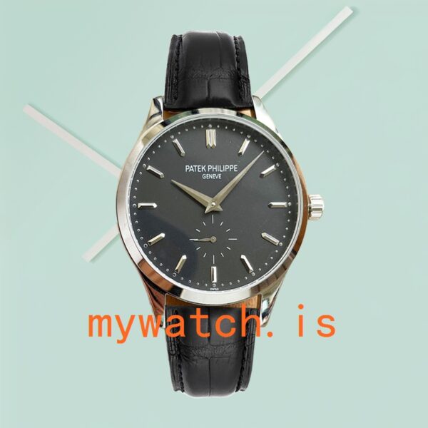 Patek Philippe Calatrava Men's CalatravaBKSL024 40mm Silver-tone Leather Strap - Image 2