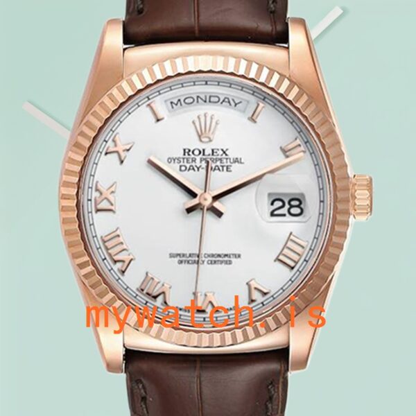 Rolex Day-Date 36mm 118135 Men's Rose Gold-tone