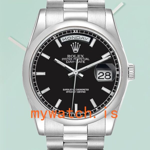 Rolex Day-Date 36mm 118206 Men's Silver-tone Automatic