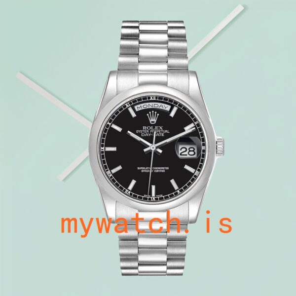 Rolex Day-Date 36mm 118206 Men's Silver-tone Automatic - Image 2