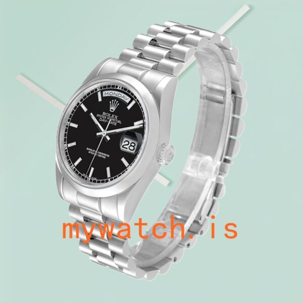 Rolex Day-Date 36mm 118206 Men's Silver-tone Automatic - Image 3