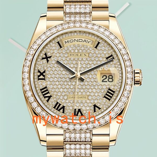 Rolex Day-Date Men's 36mm m118348-0013 President Bracelet Champagne Dial