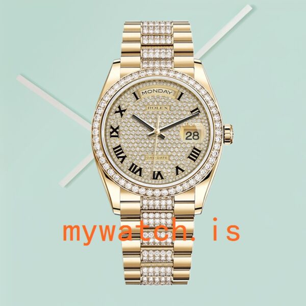 Rolex Day-Date Men's 36mm m118348-0013 President Bracelet Champagne Dial - Image 2
