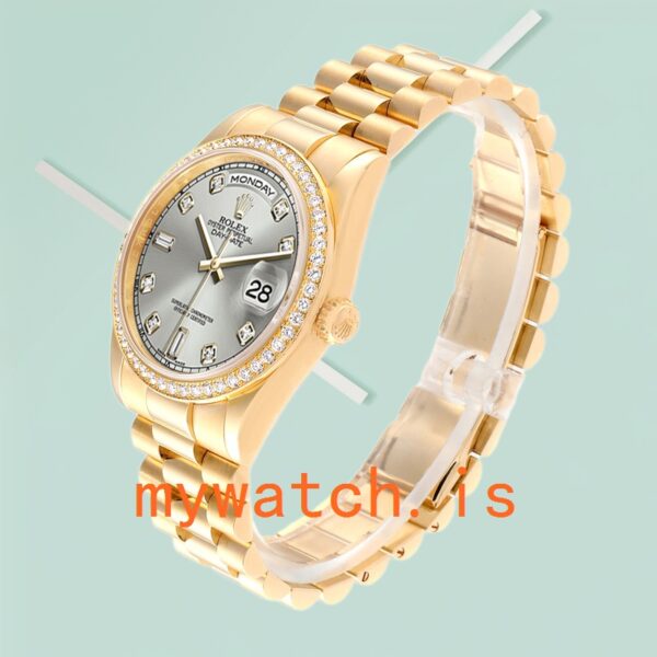 Rolex Day-Date 36mm Men's m118348-0077 Automatic Grey Dial - Image 3