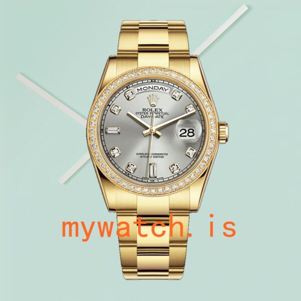 Rolex Day-Date 36mm Men's m118348-0077 Automatic Grey Dial - Image 5
