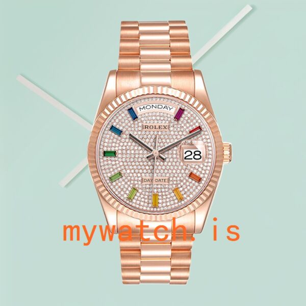 Rolex Day-Date Men's 36mm m128235-0039 Automatic Rose Gold-tone - Image 2