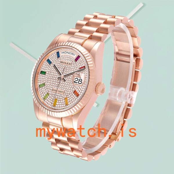 Rolex Day-Date Men's 36mm m128235-0039 Automatic Rose Gold-tone - Image 3