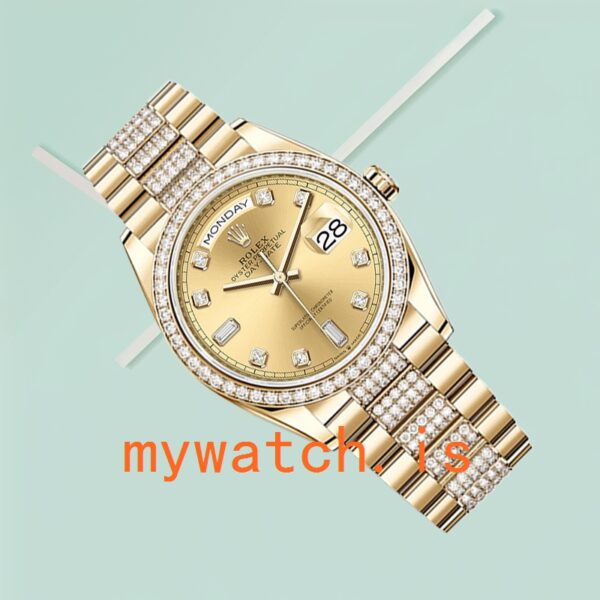 Rolex Day-Date Men's 36mm m128348rbr-0010 Gold-tone President Bracelet - Image 3