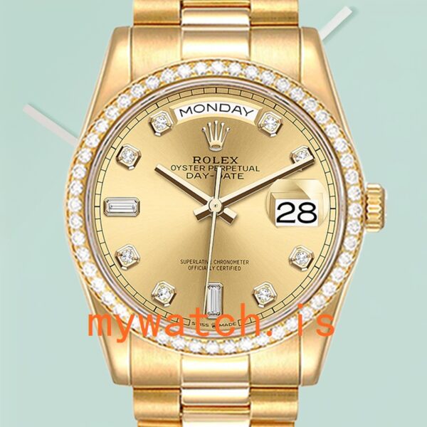 Rolex Day-Date 36mm Men's m128238-0008 Stainless Steel