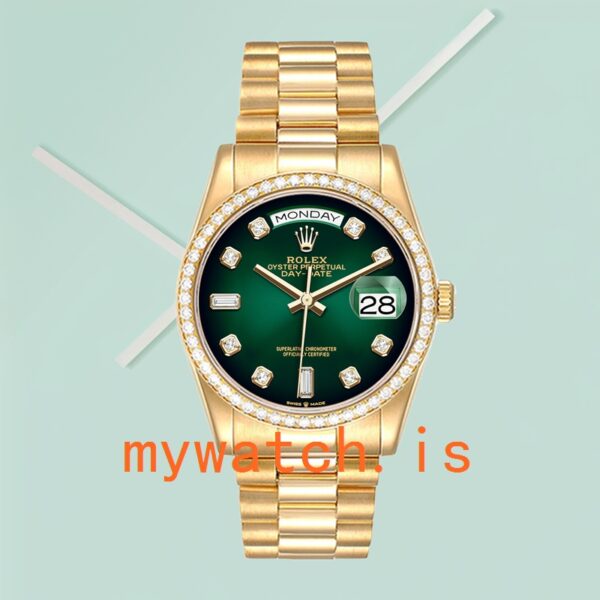 Rolex Day-Date 36mm m128348rbr-0035 Men's Gold-tone Automatic - Image 2