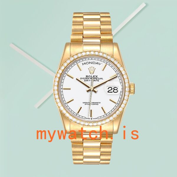 Rolex Day-Date Men's 36mm m128348rbr-0047 Gold-tone Automatic - Image 2
