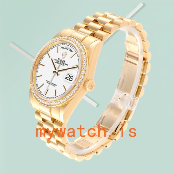 Rolex Day-Date Men's 36mm m128348rbr-0047 Gold-tone Automatic - Image 3