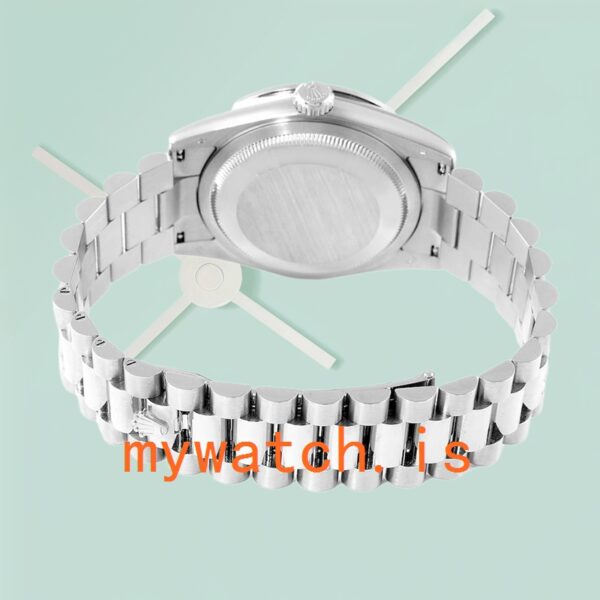 Rolex Day-Date Men's m128349rbr-0006 36mm Diamond Paved Dial Automatic - Image 4
