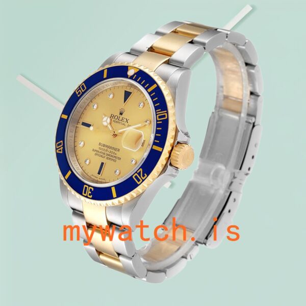 Rolex Submariner 16613 Men's 40mm Champagne Dial Stainless Steel - Image 3