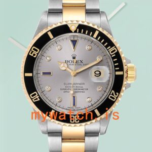 Rolex Submariner 40mm Men's 16613 Grey Dial