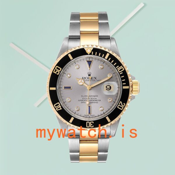 Rolex Submariner 40mm Men's 16613 Grey Dial - Image 2