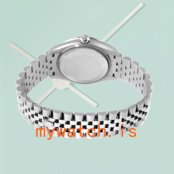 Rolex Datejust 31mm Unisex m178384-0003 Silver Dial Diamond Bezel - Image 4