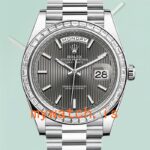 Rolex Day-Date m228396tbr-0023 40mm Men's Silver-tone Automatic