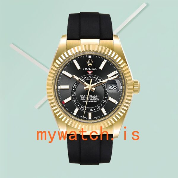 Rolex Sky-Dweller Men's m326238-0009 42mm Automatic Black Dial - Image 2