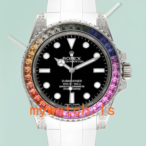 Rolex Submariner 40mm 116610 Men's Silver-tone Black Dial
