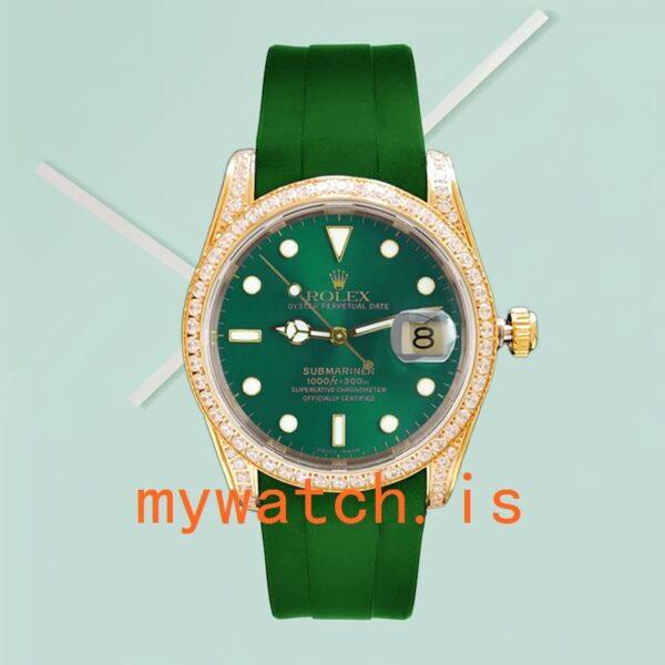 Rolex Submariner 40mm 16613 Men's Diamond Bezel - Image 2