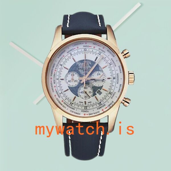 Breitling Transocean Chronograph Men's RB0510U0A733CS 46mm Strap - Image 2