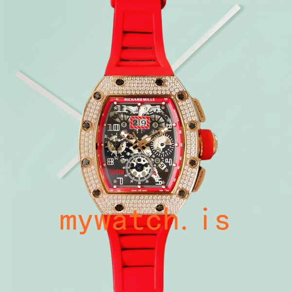 Richard Mille RM011 Around 45mm RM011-022 Men Mechanical Rose Gold-tone - Image 2