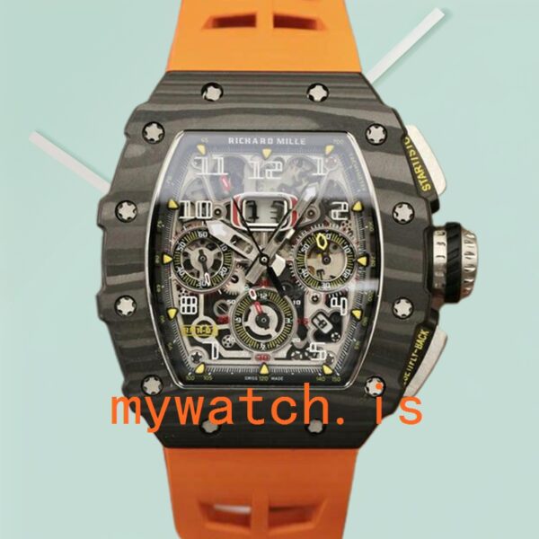Richard Mille RM11-03 RM11-03-003 Around 50*40mm Men Transparent Dial Black