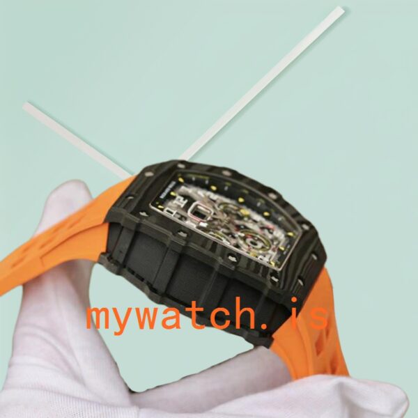 Richard Mille RM11-03 RM11-03-003 Around 50*40mm Men Transparent Dial Black - Image 3