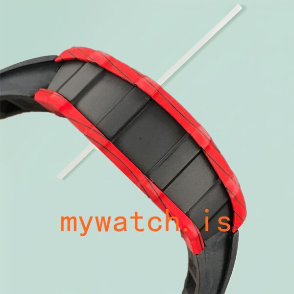 Richard Mille RM12-01 Men Around 50*42mm RM12-01-010 Carbon Fiber Transparent Dial - Image 3